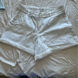 Abercrombie & Fitch White Denim Shorts